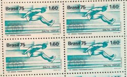 C 919 Selo Salto Triplo Atletismo Esporte Mexico 1975 Quadra