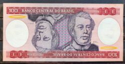 Cedula C 157 100 Cruzeiros Galveas Pastore 1984 FE 3724