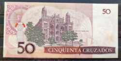 Cedula C 182 50 Cruzados Funaro Bracher 1986 FE 7366