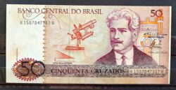 Cedula C 182 50 Cruzados Funaro Bracher 1986 FE 7367