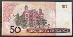 Cedula C 182 50 Cruzados Funaro Bracher 1986 FE 7367