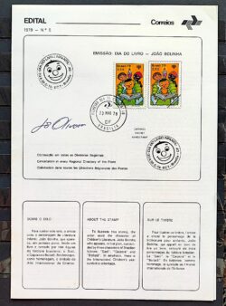 Edital 1979 05 Dia do Livro Joao Bolinha Literatura Com Selo CPD CBC BSB Autografado Jo Oliveira