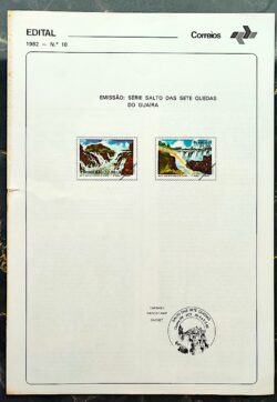 Edital 1982 10 Sete Quedas Guaira Cachoeira Sem Selo 01