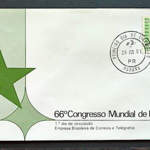 Envelope FDC 226 1981 Congresso Esperanto Brasilia CPD PR