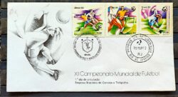 Envelope FDC 246 1982 Futebol Copa do Mundo Espanha CBC e CPD RJ