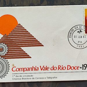 Envelope FDC 253 1982 Vale do Rio Doce Energia Economia CPD PA