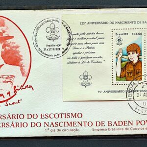 Envelope FDC 261 1982 Escotismo Baden Powell CBC e CPD Brasilia