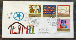 Envelope FDC 271 1982 Natal Religiao CBC e CPD MG Campanha