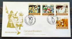 Envelope FDC 277 1983 Carnaval Brasileiro Brasiliana Musica CBC RJ 02