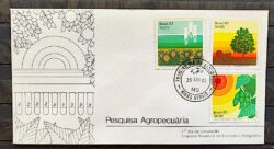 Envelope FDC 283 1983 Pesquisa Agropecuaria Ciencia Economia CPD MG