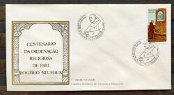 Envelope FDC 284 1983 Frei Rogerio Neuhaus Religiao CBC SC 01