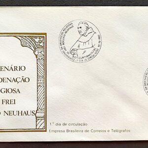 Envelope FDC 284 1983 Frei Rogerio Neuhaus Religiao CBC SC 01