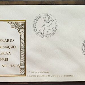 Envelope FDC 284 1983 Frei Rogerio Neuhaus Religiao CBC SC 02