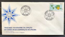 Envelope FDC 285 1983 Cooperacao Aduaneira Mapa CBC Brasilia