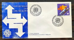 Envelope FDC 286 1983 Ano Mundial das Comunicacoes Satelite Comunicacao CBC Brasilia 03