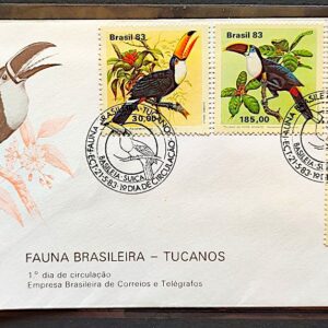 Envelope FDC 287 1983 Fauna Tucanos Ave Passaro CBC Suica 01