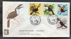 Envelope FDC 287 1983 Fauna Tucanos Ave Passaro CBC Suica 02