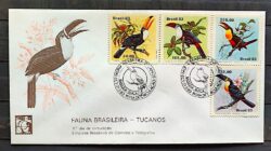 Envelope FDC 287 1983 Fauna Tucanos Ave Passaro CBC Suica 03