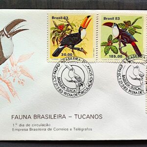 Envelope FDC 287 1983 Fauna Tucanos Ave Passaro CBC Suica 03