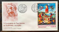 Envelope FDC 288 1983 Raphael Sanzio Arte Religiao CBC SP 02