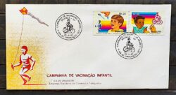 Envelope FDC 292 1983 Vacinacao Infantil Saude Bicicleta CBC Brasilia 02