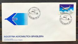 Envelope FDC 302 1983 EMBRAER Aeronautica Aviao CBC SP 02