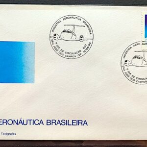 Envelope FDC 302 1983 EMBRAER Aeronautica Aviao CBC SP 03