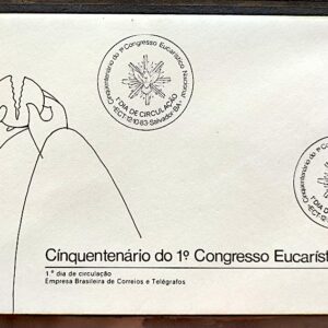 Envelope FDC 307 1983 Congresso Eucaristico Religiao CBC BA 02