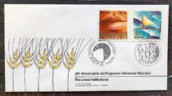 Envelope FDC 308 1983 Programa Alimentar Saude Boca Jangada CBC Brasilia 03