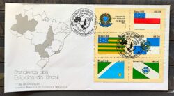 Envelope FDC 312 1983 Bandeiras AM RJ GO PR CBC MS 01