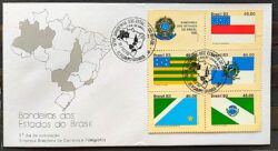 Envelope FDC 312 1983 Bandeiras AM RJ GO PR CBC MS 02