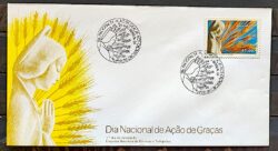 Envelope FDC 313 1983 Acao de Gracas Religiao CBC Brasilia 01