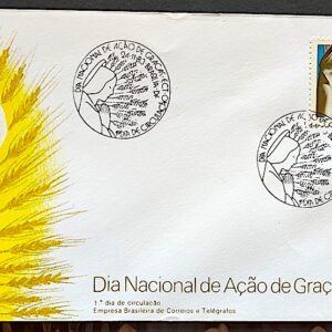 Envelope FDC 313 1983 Acao de Gracas Religiao CBC Brasilia 01