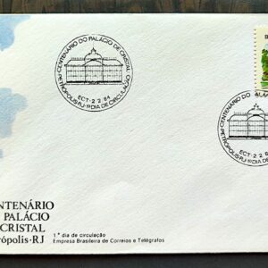 Envelope FDC 316 1984 Palacio de Cristal Petropolis CBC RJ 01