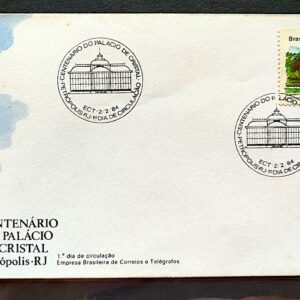 Envelope FDC 316 1984 Palacio de Cristal Petropolis CBC RJ 02