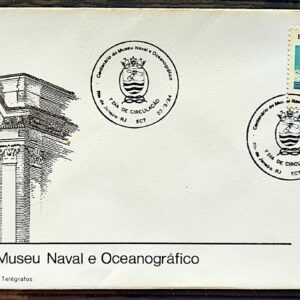 Envelope FDC 318 1984 Museu Naval Oceanografico Marinha Militar Navio CBC RJ 01