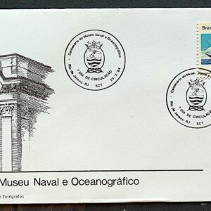 Envelope FDC 318 1984 Museu Naval Oceanografico Marinha Militar Navio CBC RJ 02