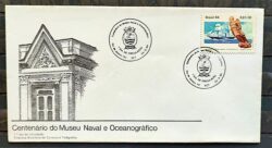 Envelope FDC 318 1984 Museu Naval Oceanografico Marinha Militar Navio CBC RJ 03