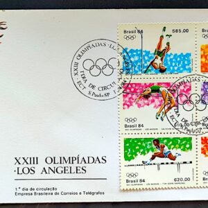 Envelope FDC 321 1984 Olimpiadas Los Angeles Atletismo CBC SP 01