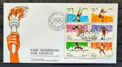 Envelope FDC 321 1984 Olimpiadas Los Angeles Atletismo CBC SP 02