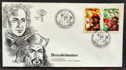 Envelope FDC 323 1984 Descobrimentos Bandeira Navio CBC Espanha 02