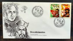 Envelope FDC 323 1984 Descobrimentos Bandeira Navio CBC RJ 01