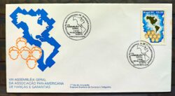 Envelope FDC 324 1984 Fiancas e Garantias Mapa CBC RJ 01