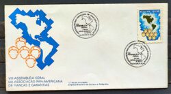 Envelope FDC 324 1984 Fiancas e Garantias Mapa CBC RJ 02