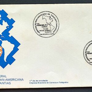 Envelope FDC 324 1984 Fiancas e Garantias Mapa CBC RJ 02