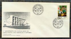Envelope FDC 328 1984 UPAEP Servicos Postais CBC Brasilia 01