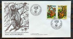 Envelope FDC 330 1984 Macaco Muriqui Fauna CBC RJ 02