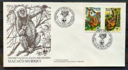 Envelope FDC 330 1984 Macaco Muriqui Fauna CBC RJ 03