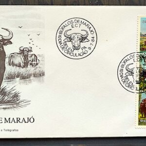 Envelope FDC 331 1984 Bufalos de Marajo Fauna CBC PA 02