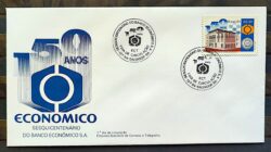Envelope FDC 332 1984 Banco Economico Economia CBC BA 01